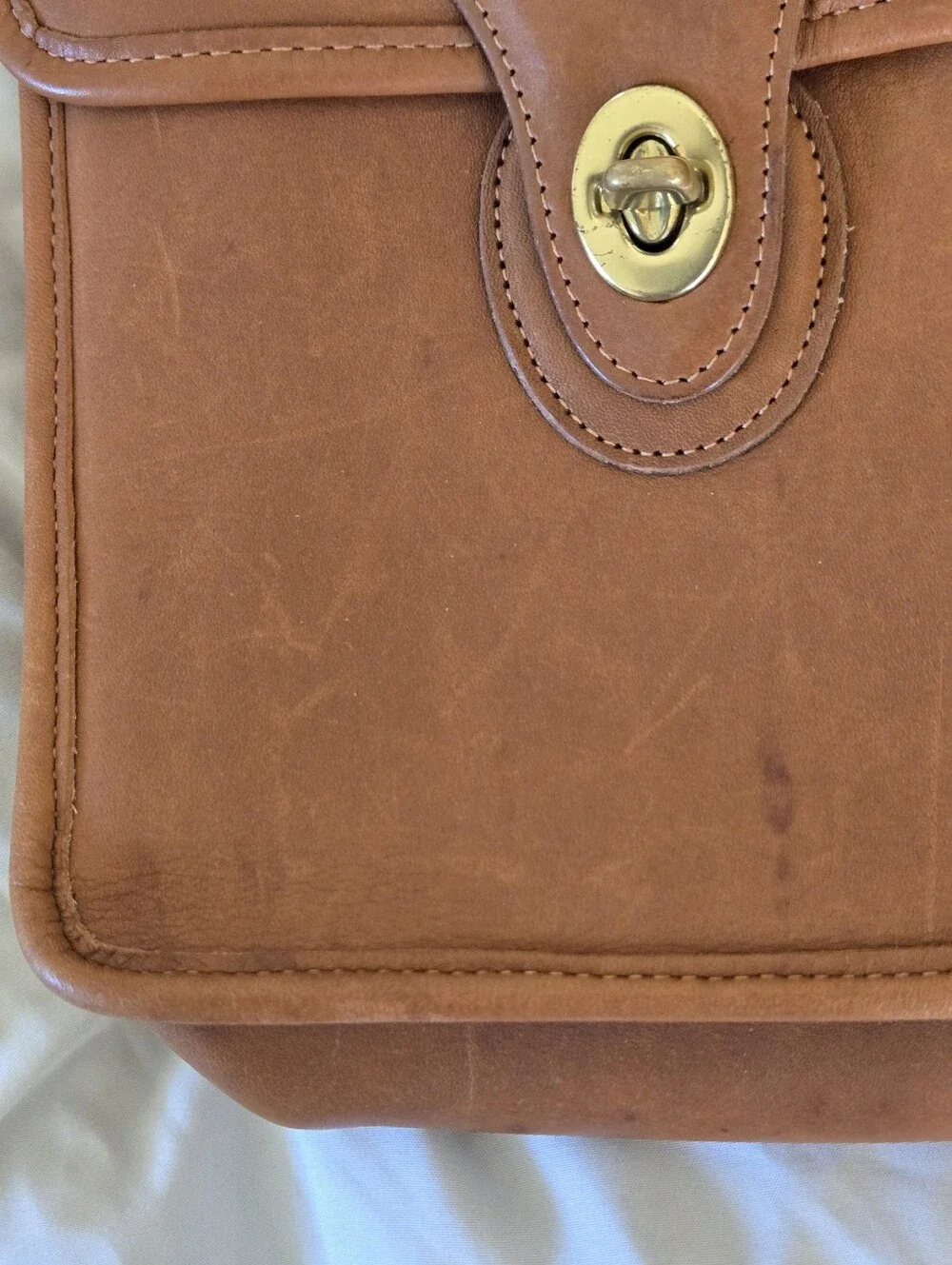 Coach Murphy 9930 Brown British Tan Vintage Bag Purse Crossbody Pre-94 Leather